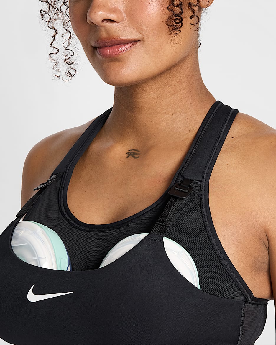 Brassiere de sport adaptee a l allaitement et aux tire laits portables Nike M Swoosh pour femme maternite Nike FR